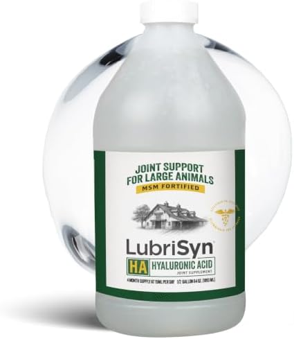 LubriSyn HA Hip & Joint Supplement Plus MSM for Dogs & Cats, 64 oz