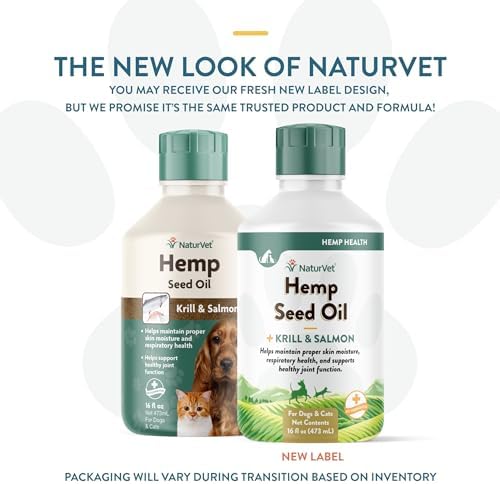 NaturVet Hemp Seed Oil Supplement for Dogs