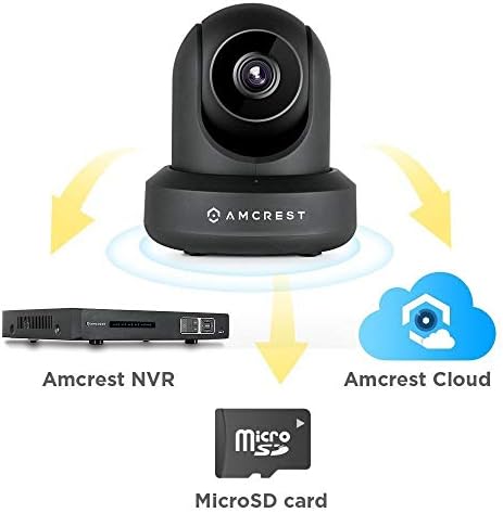 Amcrest UltraHD 2K (3MP/2304TVL) WiFi Video Security IP Camera with Pan/Tilt, Dual Band 5ghz/2.4ghz, Two-Way Audio, 3-Megapixel @ 20FPS, Wide 90° Viewing Angle and Night Vision IP3M-941B (Black)