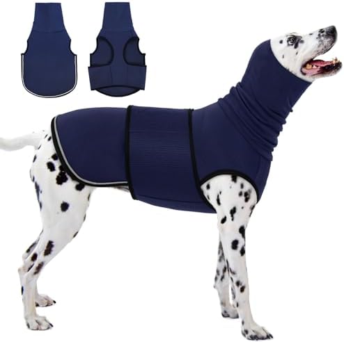 KOESON Reflective & Soft Dog Anxiety Vest with Ear Wraps for Thunderstorm