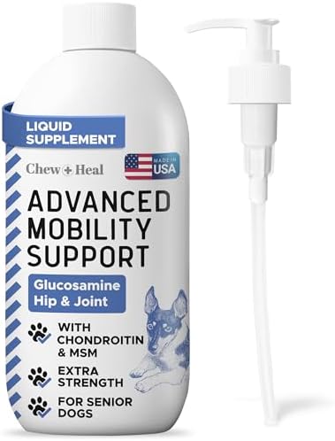 Liquid Glucosamine for Dogs Hip and Joint Supplement, 16 oz Bacon Flavored