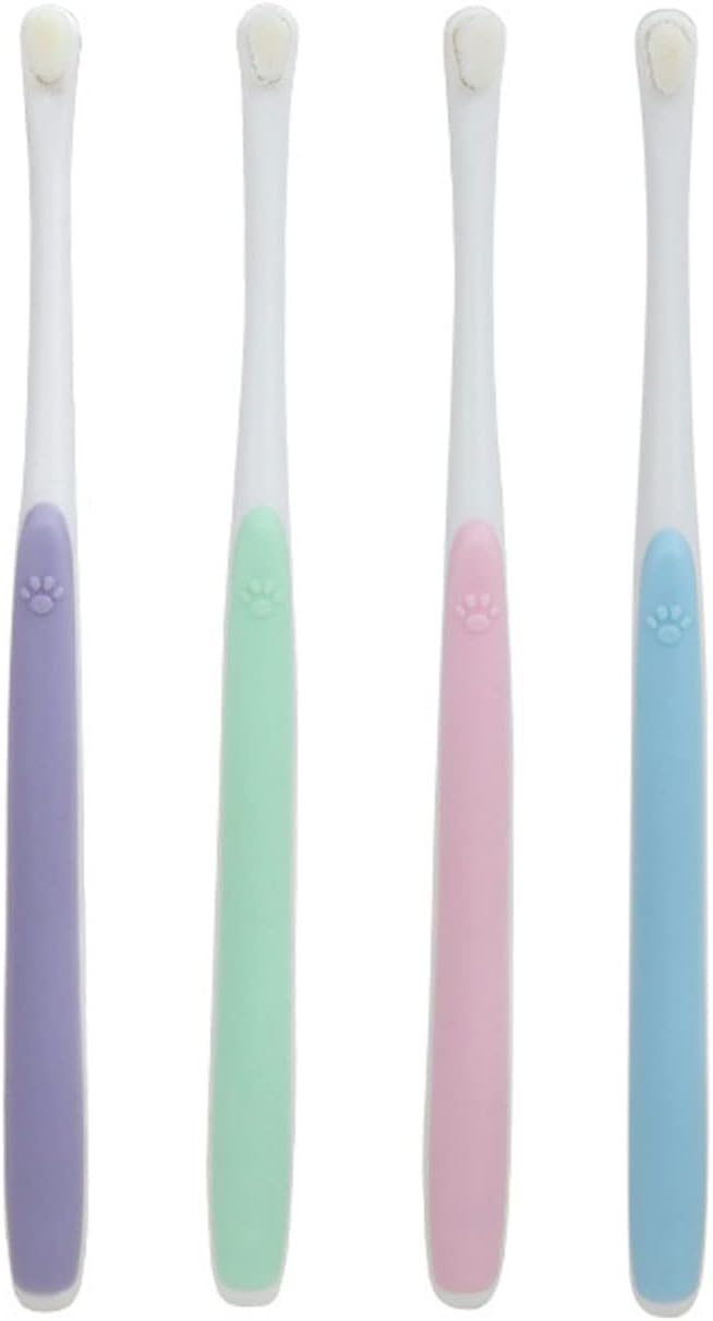 Soft Tooth Brush Small-Head Cleaning Pet Toothbrush Remove Bad Breath Tooth Brush Dog Care Mouth Clean Pet Cleaning Tool, Purple