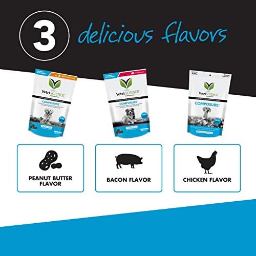 VetriScience GlycoFlex Plus Hip and Joint Supplement Chews for Dogs and Composure Calming Chews