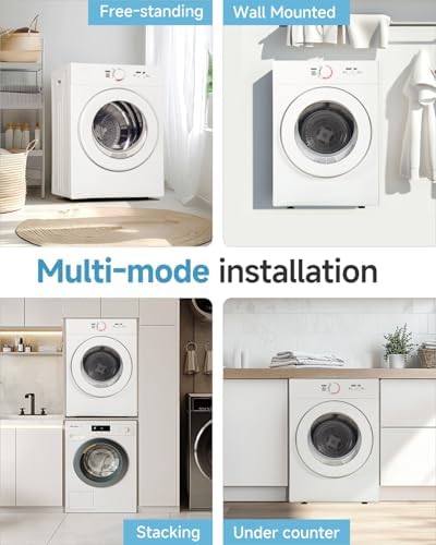 Feelfunn 1020W Portable Clothes Dryer with 4 Automatic Drying Modes