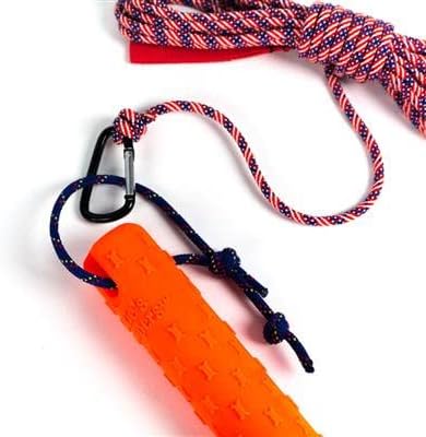Katie's Bumpers Original Bumper for Med.&Lg Dogs the Best Fetching and Dock Divind Dog Bumper. Made in the USA. (Orange)