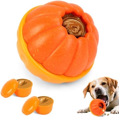 Interactive Dog Toy, 2 in 1 Frozen Treat Toys and Dog Food Dispenser Ball Toys for Training, Reducing Anxiety, Relieving Boredom, Keep Cooling, Large Dogs Chew Puzzle Toy for Medium Large Dogs