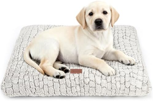 Dog Bed Crate Pad for Small Dogs 30"x20" Coffee
