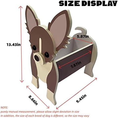Chihuahua Dog Planter Pots, Animal Shaped Flower Pot