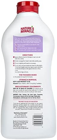Nature's Miracle Skunk Odor Control Shampoo & Conditioner, 32 oz | Helps Remove Tough Skunk Odors From Dogs & Cats, No Wet Dog Smell, Gentle Formula Moisturizes Coat, Lavender Scent