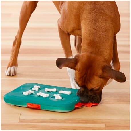 Interactive Dog and Cat Games Treat Hiding Challenge Mental Stimulation with Rewards (12.75 Inch Casino Game)
