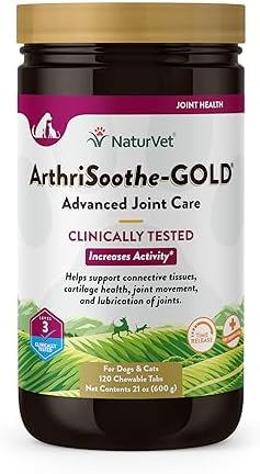 NaturVet Advanced Joint Care Supplement, Dogs & Cats, 120ct