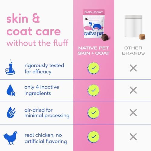 Native Pet Omega Skin and Coat Chews for Dogs (30 Air-Dried Chews) & Omega Oil for Dogs (8 Oz.) - Omega 3 Fish Oil Bundle Promotes Healthy Skin, Shiny Coat, & Strong Joints