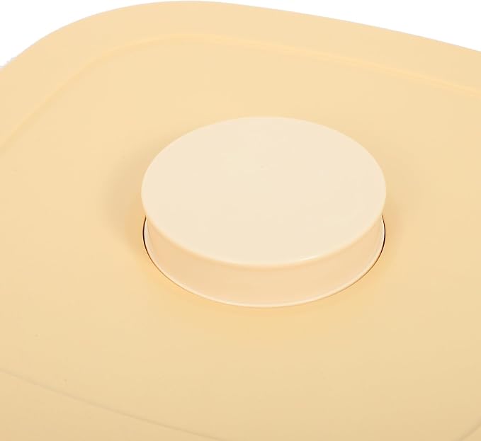 ERINGOGO Pet Food Storage Container Airtight Vacuum Sealed Large Capacity Yellow Dog and Cat Food Bin Moisture Proof for Pet Supplies
