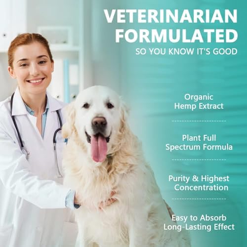 (3 Pack) Max Potency Hemp Oil for Dogs & Cats, 3-Pack