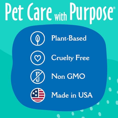 earthbath, Foaming Facial Wash - Dog Face Wash, Hypoallergenic, Tear Free Formula, Sulfate & Paraben Free, Cruelty-Free, Vegan, Gluten-Free, Bilberry & Blueberry Facial for Dogs & Cats - 8 Oz