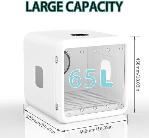 Pet Dryer Box for Cats and Small Dogs, Automatic Efficient Drying Machine, Fast Blower, Multi-Functional, Adjustable Temperature, Quiet Operation