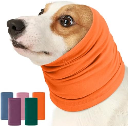 Nanaki Dog Calming Hoodie Ear Wraps for Dogs, Fireworks Ear Protection | Head Muffs Doggy Warp Anxiety Relief, Dog Hematoma Wrap, Pet Head Cover for Grooming and Force Drying Bathing Pet Protector