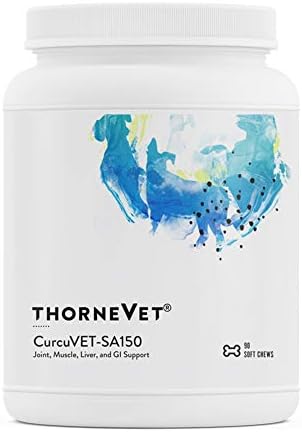 ThorneVET CurcuVET-SA150 – Joint, Muscle, Liver & GI Support for Medium & Large Dogs, 90 Soft Chews
