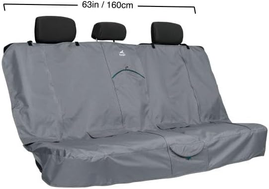Kurgo Rover Extended Bench Seat Cover - Charcoal, 63in Wide