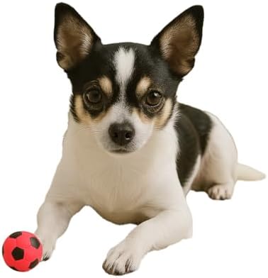 SPOT Latex Soccer Ball Dog Toy – 2in, Assorted Colors, Durable 100% Latex with Loud Squeaker, Fun Indoor & Outdoor Toy for Small Dogs & Puppies to Chase, Fetch, Chew & Play