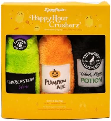 ZippyPaws Happy Hour Crusherz - Halloween Three Pack