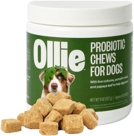 Ollie Belly Rubs Probiotic Dog Chews, Appx. 60 Count
