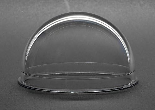 JMX Acrylic/PC CCTV Replacement Clear Camera Dome Cover Security Camera Housing Skylight Window (2 Inches H: 1.161, Transparent)