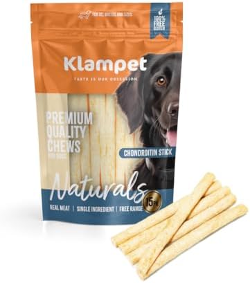 Chondroitin Joint Sticks for Dogs 15 Pack – Natural Collagen Chews with Chondroitin for Joint Support – Grass-Fed Beef Protein – Mobility, Flexibility & Cartilage Health