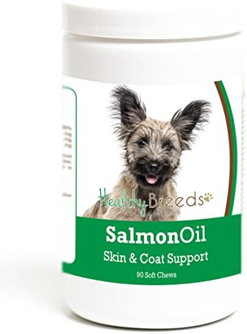 Healthy Breeds Skye Terrier Salmon Oil Soft Chews 90 Count, Brown