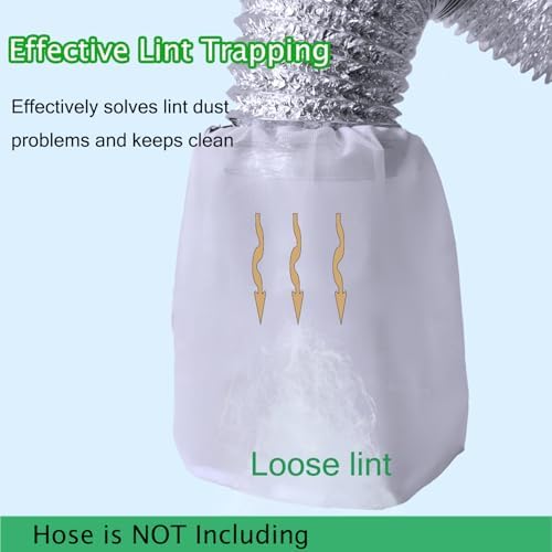 3 Pack Dryer Vent Lint Catcher Bags for Capturing Lint and Dust