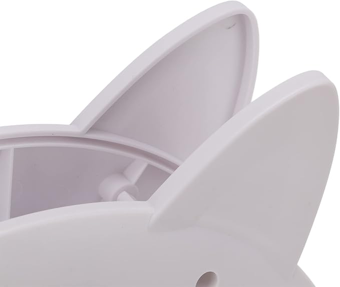 Cat Door Interior Door with Grooming Brush,Cat Brush for Long or Semi Short Haired for Shedding Removing Loose Fur and Massage (White)
