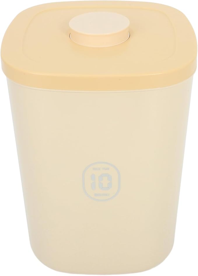 YARNOW Airtight Dog Food Storage Container Large Capacity Vacuum Sealed Cat Food Bin for, Large, Yellow