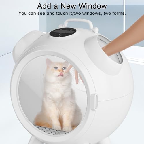 Smart Pet Dryer Box with Circulating Air, 62L Large Capacity and Low Noise Design - Ideal for Grooming Small to Medium Dogs and Cats