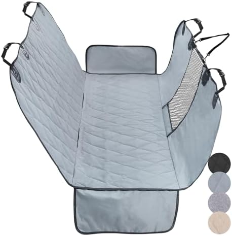 VIVAGLORY Dog Seat Cover Hammock - Grey, Standard