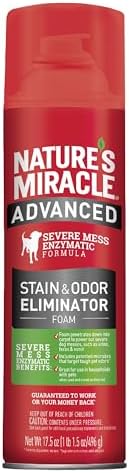 Nature's Miracle Advanced Dog Stain & Odor Eliminator Foam, 17.5 oz (6 Pk)