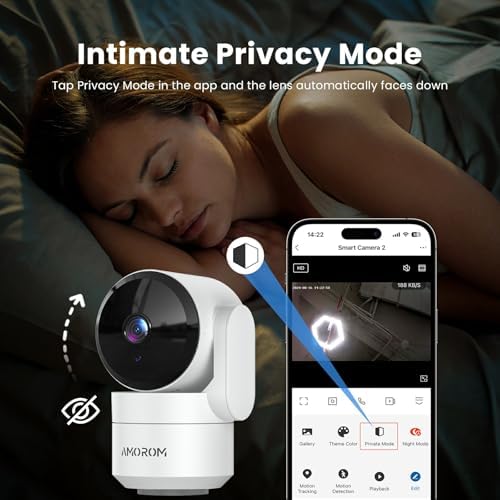 AMOROM Home Camera, Baby/Elderly/Dog/Cat Camera