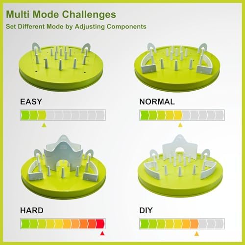 Interactive Cat Treat Puzzle Enrichment Toys, Neon Green | Cat Puzzle Feeder, Slow Feeder, Food Maze, Mental Stimulation Foraging Toys, for Indoor Cats and Kittens