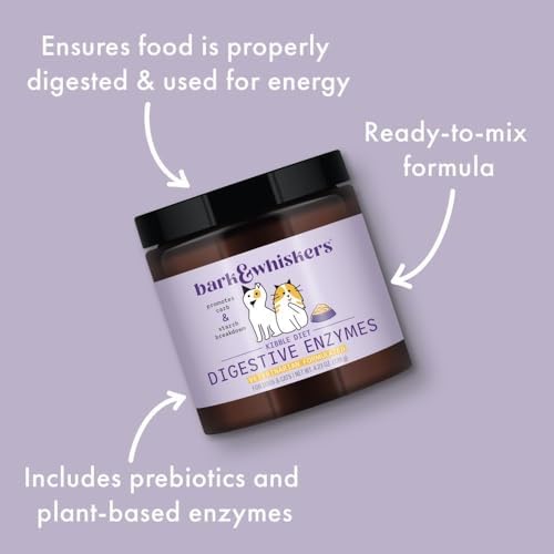 Bark & Whiskers Digestive Enzymes, Kibble Diet, 150 Scoops