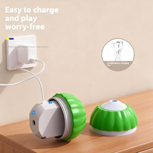 Interactive Cat Toys for Indoor Cats,Automatic Moving Kitten Toys | Cat Toys for Bored Indoor Adult Cats,Smart Rechargeable Cat Enrichment Toys for Cats to Keep Them Busy, Cat Balls Pet Toys