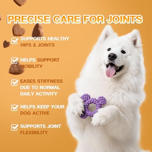 Dog Hip & Joint Chews 120 Count – Glucosamine, Chondroitin, MSM