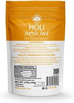 HOLI Freeze Dried Chicken Dog Food Topper - Single Ingredient, Human-Grade Lean Chicken Breast - Dog Food Flavor Enhancer for Picky Dogs – 100% All Natural - 1.75oz