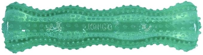 KONG Squeezz Dental Stick, Flexible Dental Chew Toy, for Medium/Large Dogs | Flexible Squeezable Dental Toy for Gentle & Mild Chewers, Helps Clean Teeth & Gums During Engaging Play