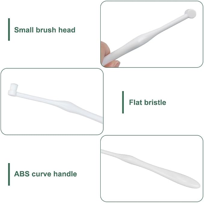 MiOYOOW Small Dog Toothbrush, 2/3PCS Pet Toothbrush with Ultra Soft Bristles for Sensitive Pet Teeth & Gums Puppy Kitten Cats Small Breed Dogs