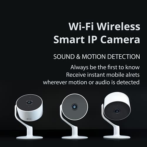 Wi-Fi Wireless Smart IP Camera with Dedicated Mobile App, Full HD 1080P, Indoor IP Camera with Night Vision, Two Way Audio Video, SD Card and Cloud Storage, Motion Detection. Pet/Baby Monitor 1 pack
