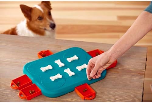 Interactive Dog and Cat Games Treat Hiding Challenge Mental Stimulation with Rewards (12.75 Inch Casino Game)