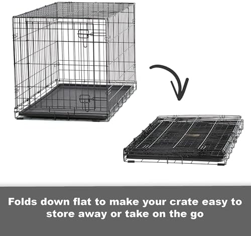 New World by Midwest 30-Inch Double Door Crate, Medium Breeds, 21-40 lbs