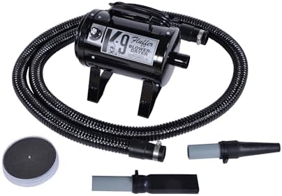 Electric Cleaner Company K9 Fluffer Dog Dryer – Powerful, Portable Grooming Blower for Dogs and Pets, Black
