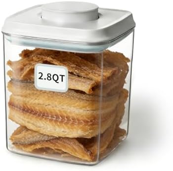 Dog Food Storage Container with One-Touch Lid, 2.8 QT