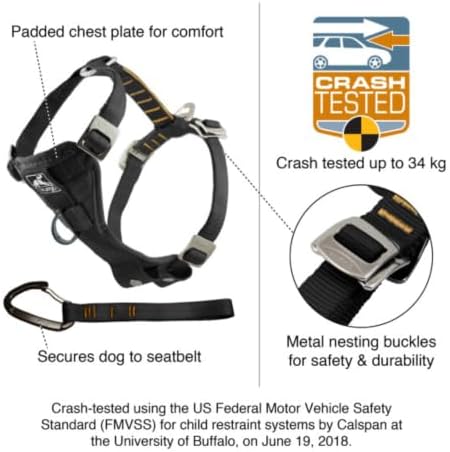 Kurgo Enhanced Strength Tru-Fit Smart Harness, Ink Blue, Medium