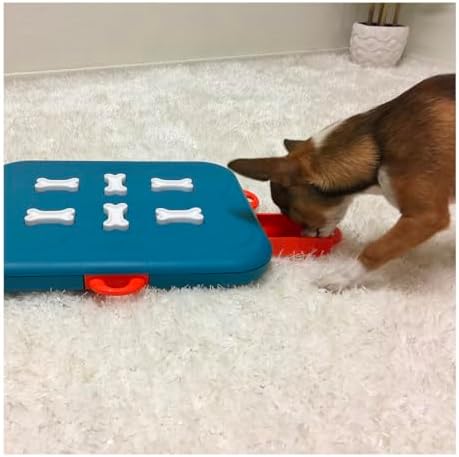 Interactive Dog and Cat Games Treat Hiding Challenge Mental Stimulation with Rewards (12.75 Inch Casino Game)
